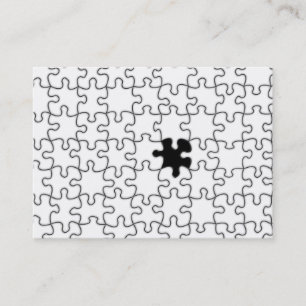Carte De Visite Le Motif de pièce de casse-tête manquant