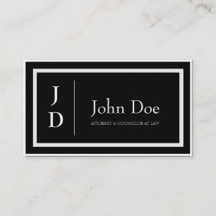 Carte De Visite Le noir de mandataire/blanc d'antiquité encadre le