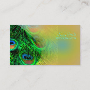 Carte De Visite Le paon psychédélique de PixDezines, le