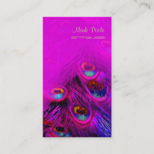 Carte De Visite Le paon psychédélique de PixDezines, le