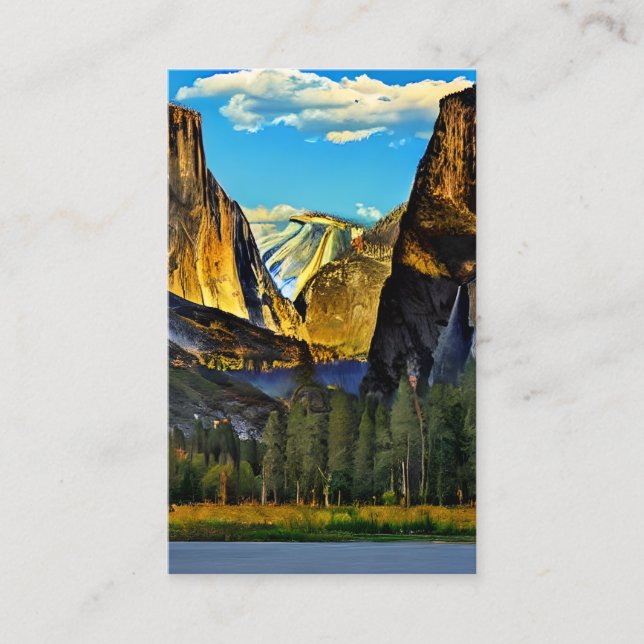 Carte De Visite Le parc national de Yosemite est un parc national  (Devant)