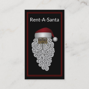 Carte De Visite Le Père Noël africain loue une Père Noël