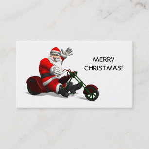 Carte De Visite Le Père Noël En Voyage