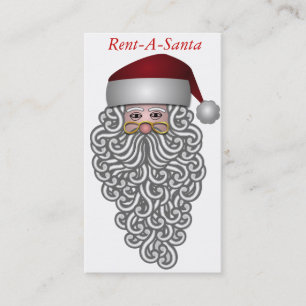Carte De Visite Le Père Noël loue une Père Noël