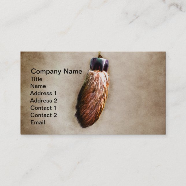 Carte De Visite Le pied de lapin chanceux Brown (Devant)