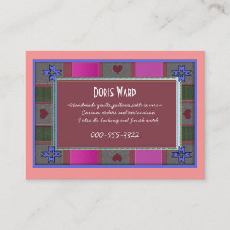 Carte De Visite le plaisir des quilter