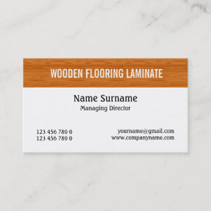 Carte De Visite Le plancher en bois en stratifié en bois