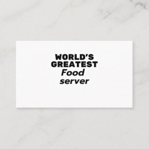 Carte De Visite Le plus grand serveur alimentaire au monde