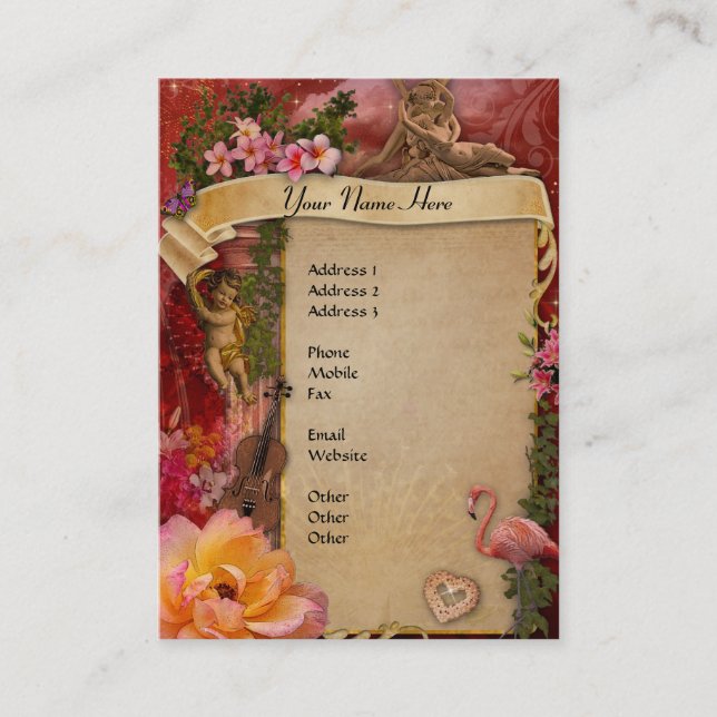 Carte De Visite Le plus romantique jamais (Devant)