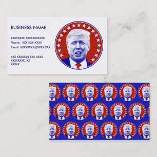 Carte De Visite Le président Donald Trump en rouge