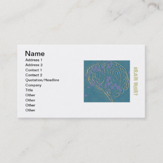 Carte De Visite le puzzle de cerveau