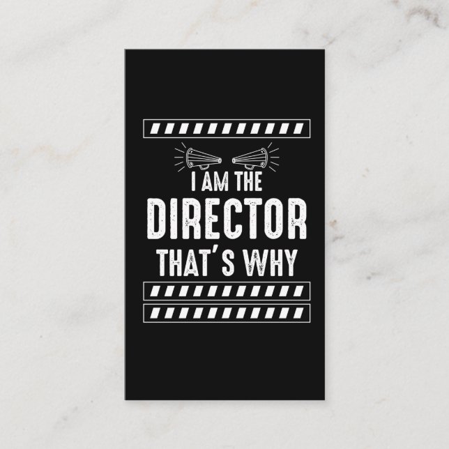 Carte De Visite Le réalisateur du cinéma dit : (Devant)