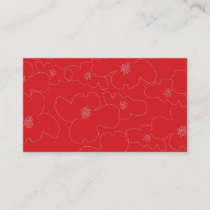 CARTE DE VISITE LE RÉSUMÉ SE DÉVELOPPE RED/WHITE