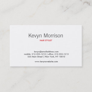 CARTE DE VISITE LE RÉSUMÉ SE DÉVELOPPE WHITE/RED