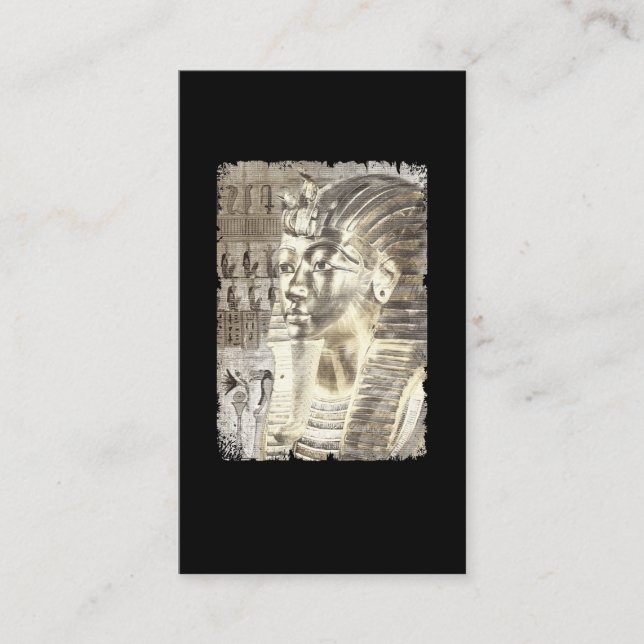 Carte De Visite Le roi égyptien Tut Pharaoh Tutankhamun Mur Art (Devant)