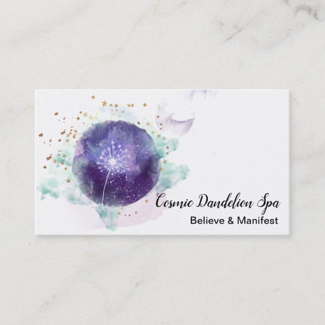 Carte De Visite Le souhait Cosmo de pissenlit de *~* tient le (Devant)