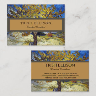 Carte De Visite Le tableau du mûrier de Van Gogh, un chef-d'œuvre 