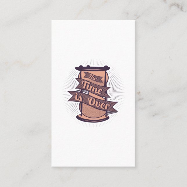 Carte De Visite le temps est écoulé (Devant)