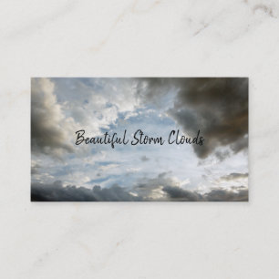Carte De Visite Le temps opacifie le ciel orageux Cloudscape