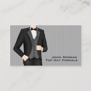 Carte De Visite Le tenue de soirée des hommes