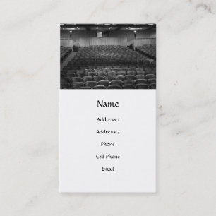 Carte De Visite Le théâtre pose le blanc noir