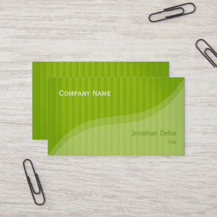 Carte De Visite Le vert barre le professionnel élégant chic de  