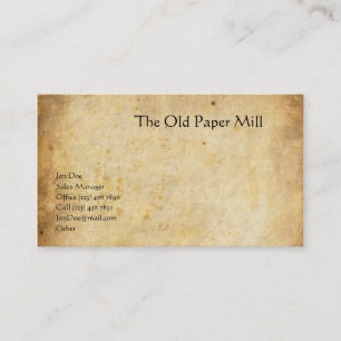Carte De Visite Le vieux moulin à papier