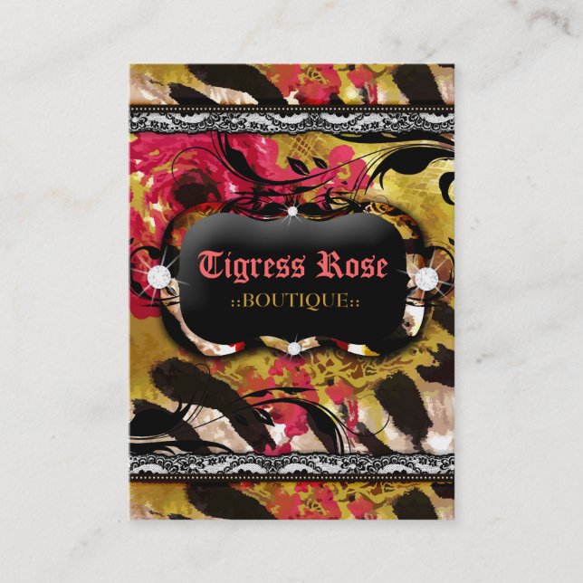 Carte De Visite Le zèbre de 311 tigresses s'est levé (Devant)