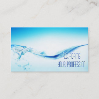 Carte De Visite L'eau bleue