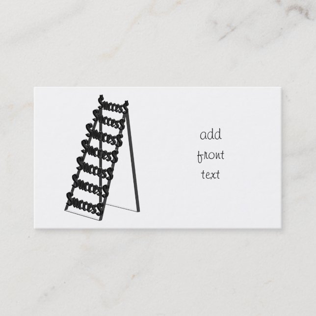 Carte De Visite L'échelle du succès (Devant)