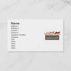 Carte De Visite L'école est fraîche