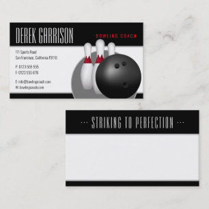 Carte De Visite Leçons de bowling pour débutants Professionnel