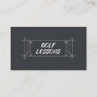 Carte De Visite Leçons de golf Coach Professeur Instruction Instru