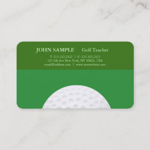 Carte De Visite Leçons de golf professionnelles élégantes moder