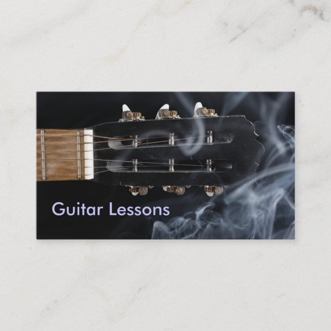 Carte de visite : Leçons de guitare (Devant)