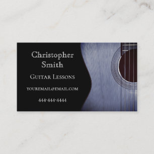 Carte De Visite Leçons de musique Guitare Musical Abstrait