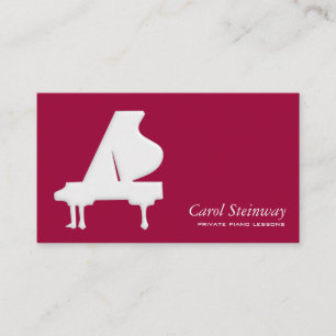 Carte De Visite Leçons de piano