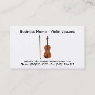 Carte de visite : Leçons de violon