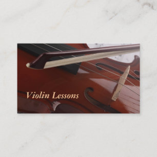Carte de visite : Leçons de violon