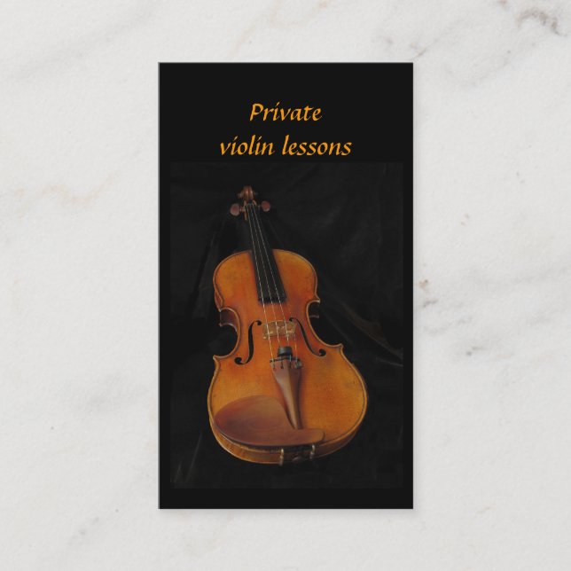 Carte De Visite Leçons de violon (Devant)