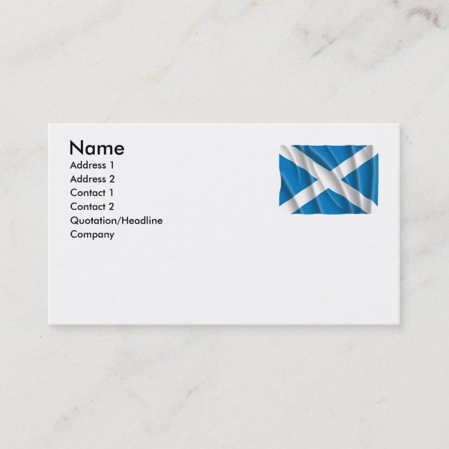 CARTE DE VISITE L'ECOSSE (Devant)