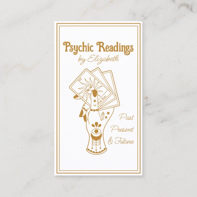 Carte De Visite Lecteur de Tarot Psychique (Devant)