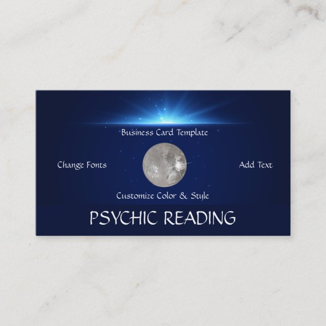 Carte De Visite Lectures Psychiques Crystal Ball (Devant)