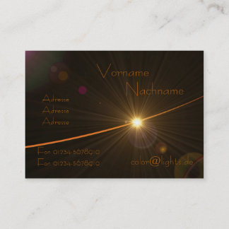 Carte De Visite LED effects