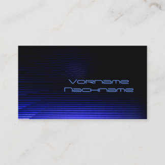 Carte De Visite LED stripes blue