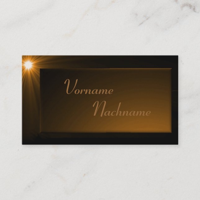 Carte De Visite LED Supernova bronze (Devant)