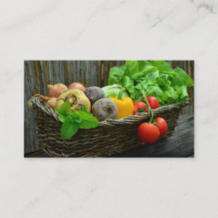 Carte De Visite Légumes frais de ferme