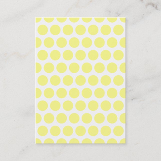 Carte De Visite Lemon Sherbet Pois (Devant)