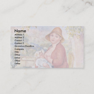 Carte De Visite L'enfant au sein (maternité),