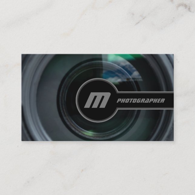 Carte De Visite Lentilles de caméra reflex pour photographes Vidéo (Devant)